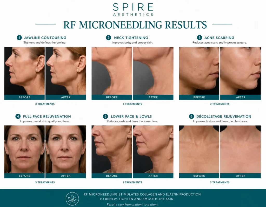 RF Microneedling Skin tightening Liverpool results