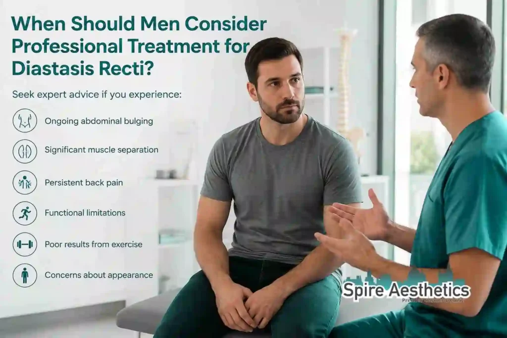 When Should Men Consider Professional Treatment for Diastasis Recti Liverpool?